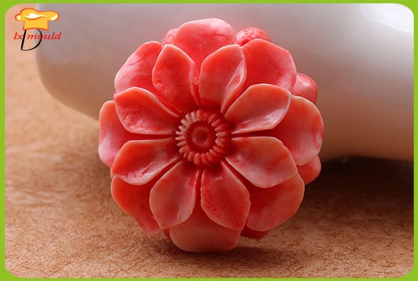 Diy rose camellia lotusknopp solsikke tørr tempo form fondant kakeform leirform
