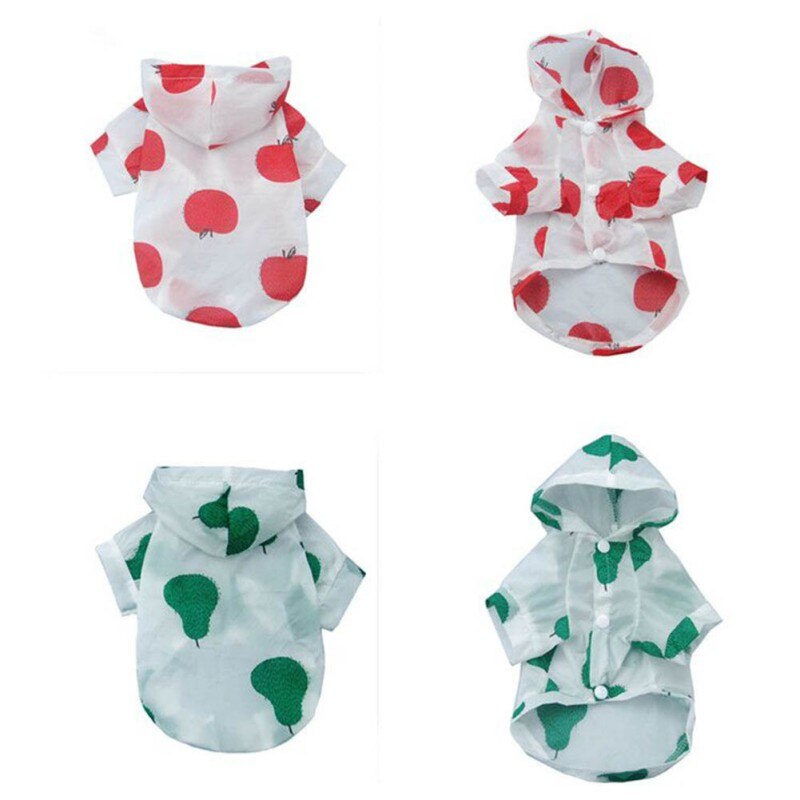 Protezione solare Del Cappotto Del canna Giacca per Cani di Piccola Taglia Della Camicia animale domestico Vestiti Del canna chihuahua Vestiti del Cucciolo costume con Il Cappello