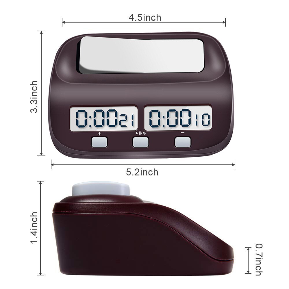 LEAP Digital Chess Clock Count Up Down Timer Sports Electronic Chess Clock I-GO Competition Board Game Chess Watch