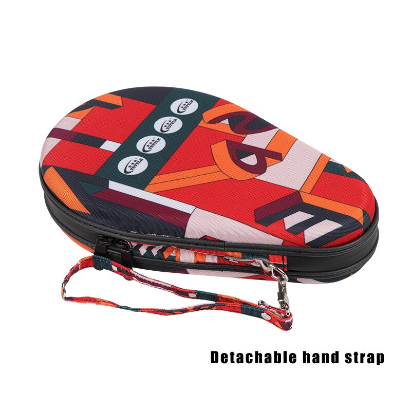 Tuttle Mode Multicolor Patroon Tafeltennis Racket Case Verdikte Duurzaam Ping Pong Bat Paddle Bag Hard Throwproof Draagbare