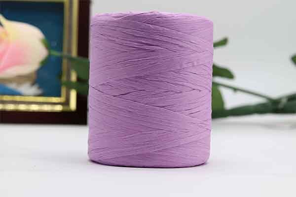 180 m/rolka bawełna rafia przędzy na drutach kapelusze letnie torby dzianiny szydełka DIY Handmade Craft dzianina nici: purple