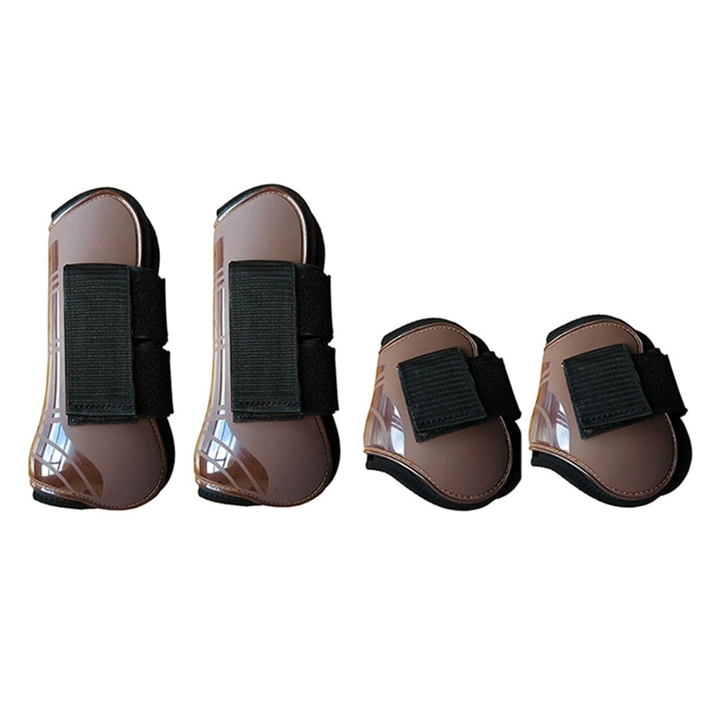 Adjustable Front H-Ind Horse Leg Boots Equine Front Leg Guard Equestrian Tendon Protection Horse Hock Brace