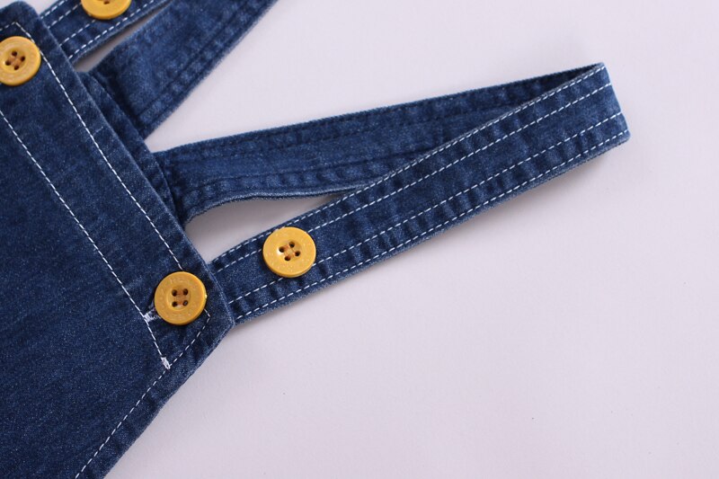 DIIMUU di Modo di Estate Delle Ragazze Dei Ragazzi Tute E Salopette Bambino Del Bambino Dei Vestiti Del Bambino del Denim Lavato I Pantaloni Chidlren Vestiti Shorts Bretella Mutanda Fondo