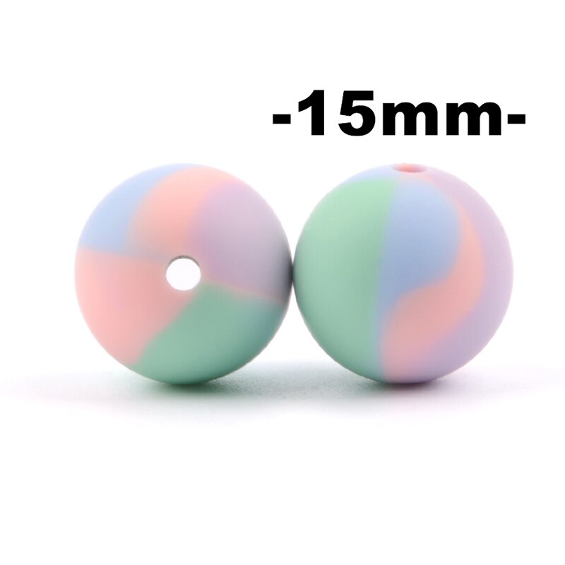 100Pcs/lot 15MM Round Shape Silicone Beads Food grade silicone Bpa free For Keychain Necklace Accessories for making jewelry: MAROON
