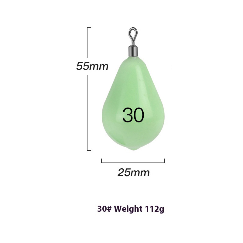 Luminous Fishing Weights Sinkers 30g-150g Water 360 Degree Rotation Fishing Sinker Bass Fishing Accessories: Blue
