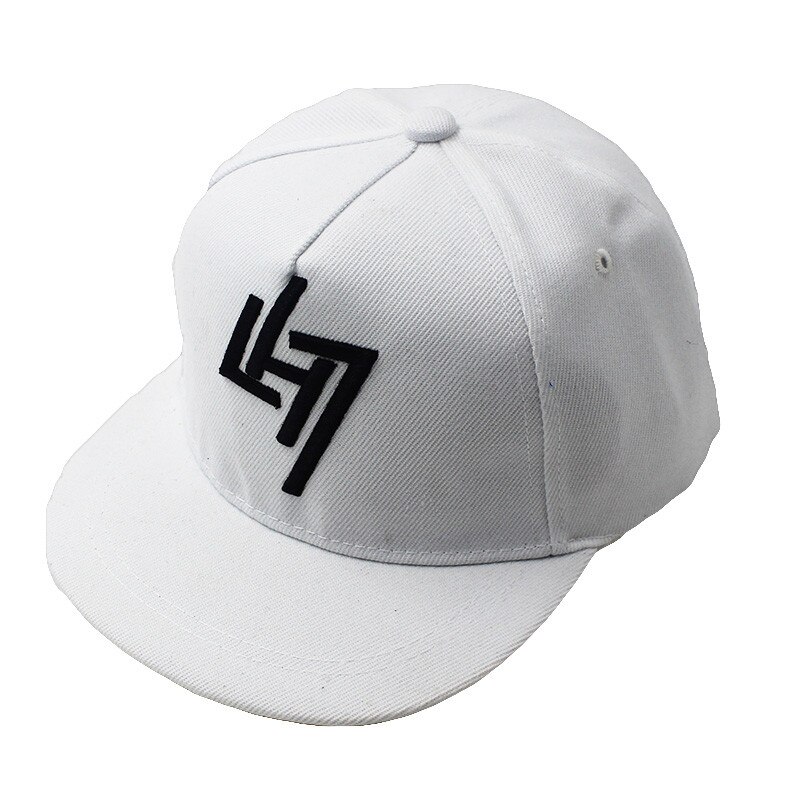 Lovingsha 3-8 Jaar Oude Kid Jongen Baseball Caps Snapback Caps Verstelbare Caps Voor Meisje ACC079: CC077WHT