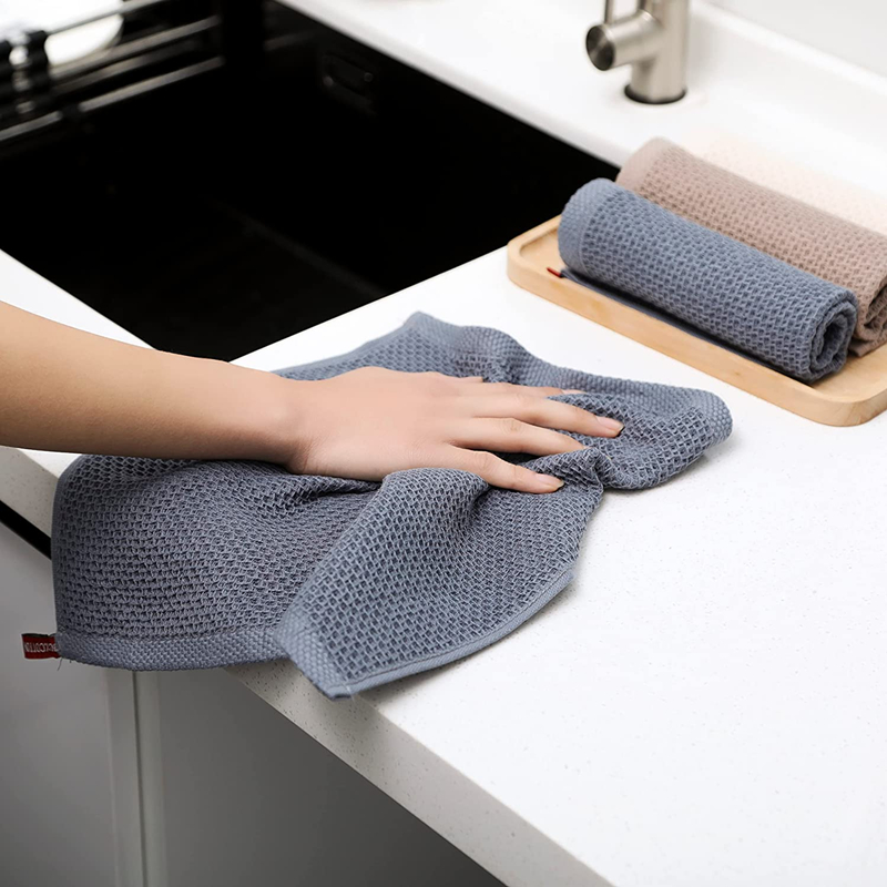 Paño de cocina de algodón toalla de cocina absorbente Ultra suave, paño de limpieza del hogar, utensilios de cocina, paño de lavado, trapo para platos