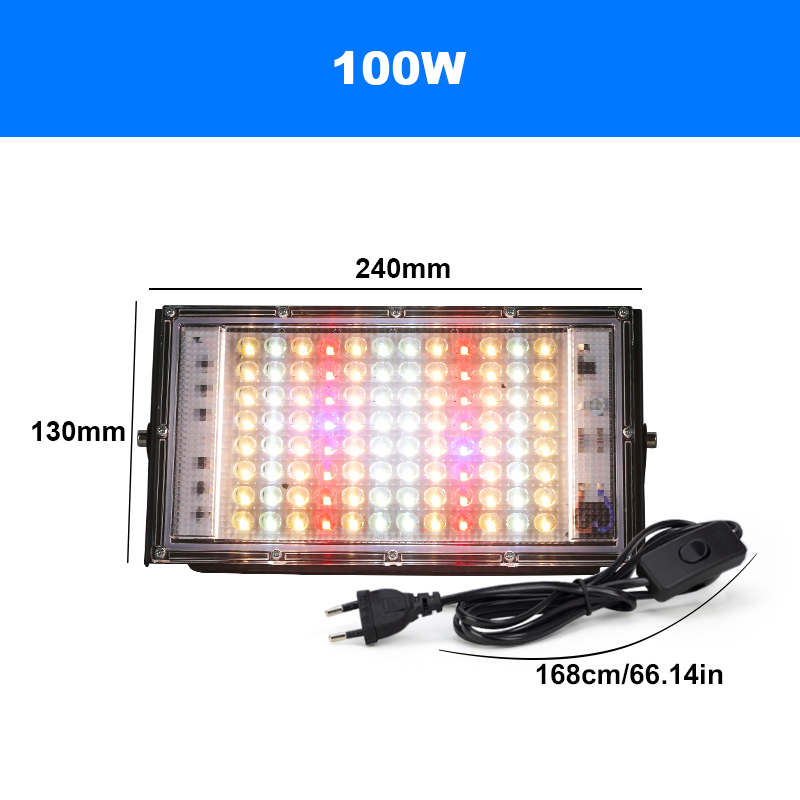 Phytolamp Für Pflanzen LED 220V Flutlichter Vollspektrum Hydrokultur-Anbausystem LED-Wachstumslampen 50/96/144 LEDS Pflanzenbeleuchtung: changeable