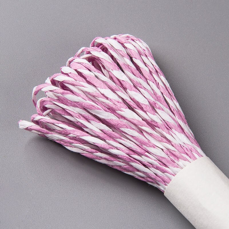 1 bundle 10 meters Natural Lafite Straw Rope String 2mm Rustic Wrap Packaging Line Wedding Decoration: 5