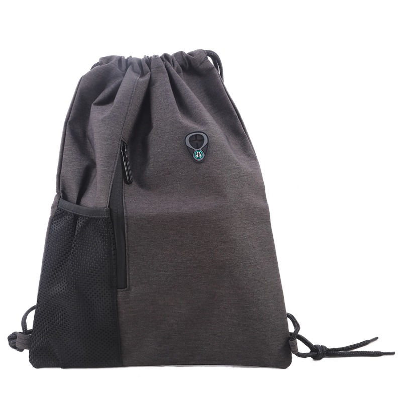 Hardlopen Fitness Sport Opvouwbare rugzak Grote capaciteit Bundel Zak met trekkoord Draagbaar Wandelen Camping Waterdichte rugzak: Licht Groen