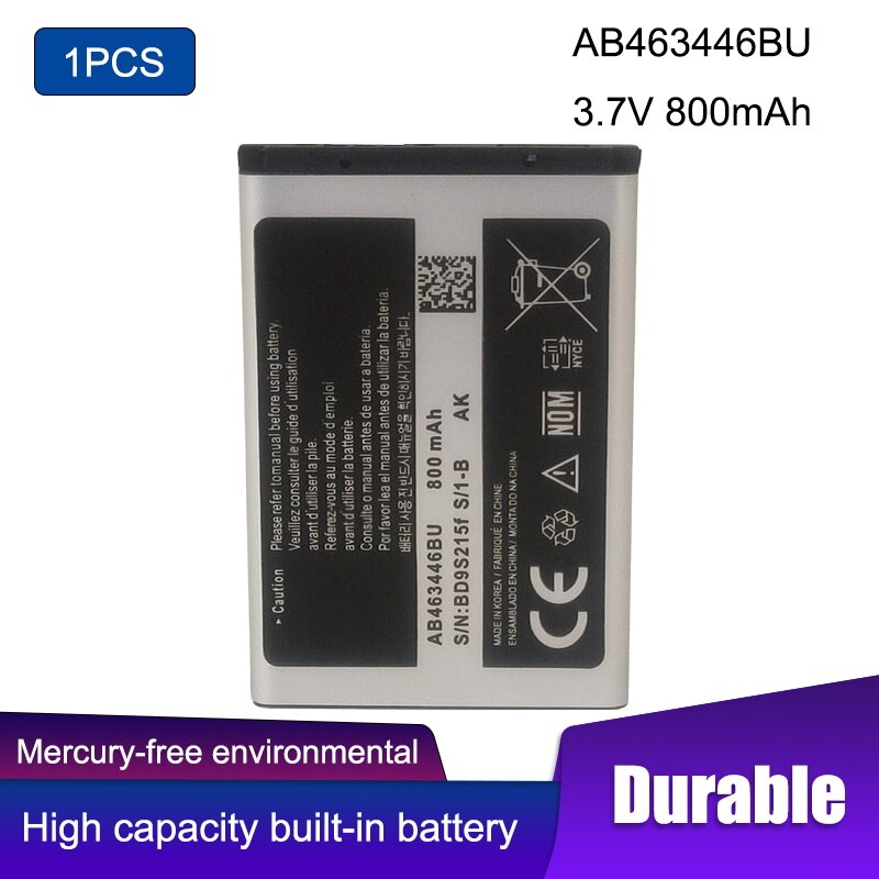 1 kpl  ab463446bu ab553446bu x208 akkua  c3300k b189 b309 gt-c3520 e1228 gt-e2530 e339 gt-e2330 paristolle  x208 ab043446be: Default Title