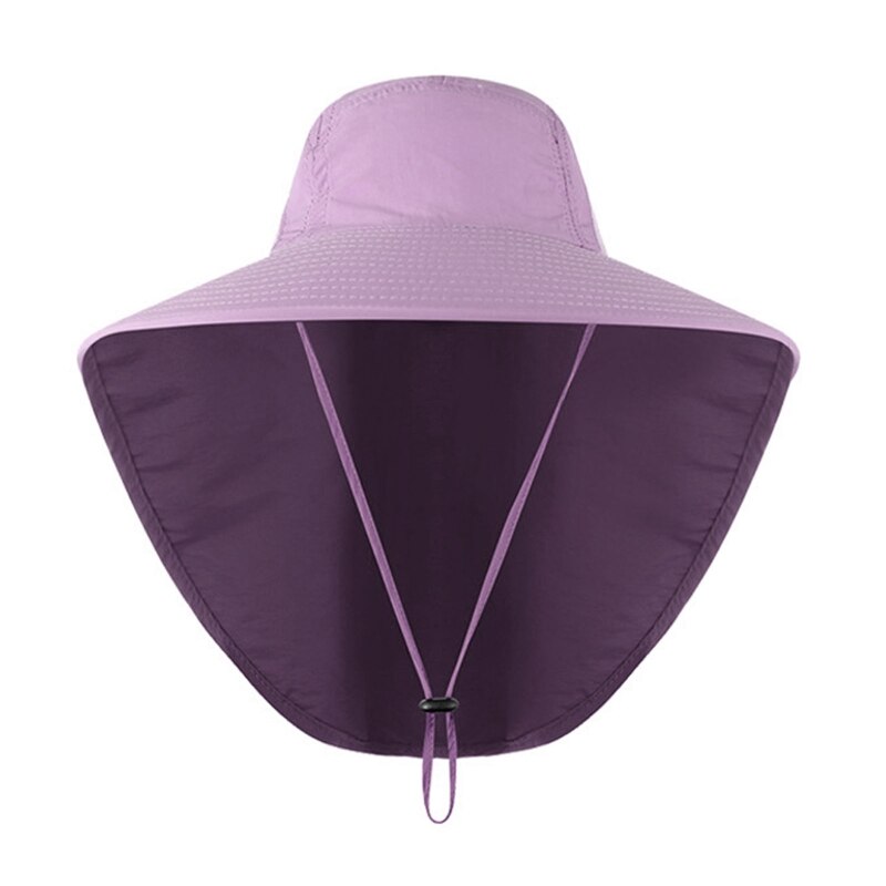 Men Boonie Hat Sun Protection Wide Brim Sun Hat Men Boonie Hat with Neck Rope UV Protection Hat Wide Brim Mesh Hole Cool