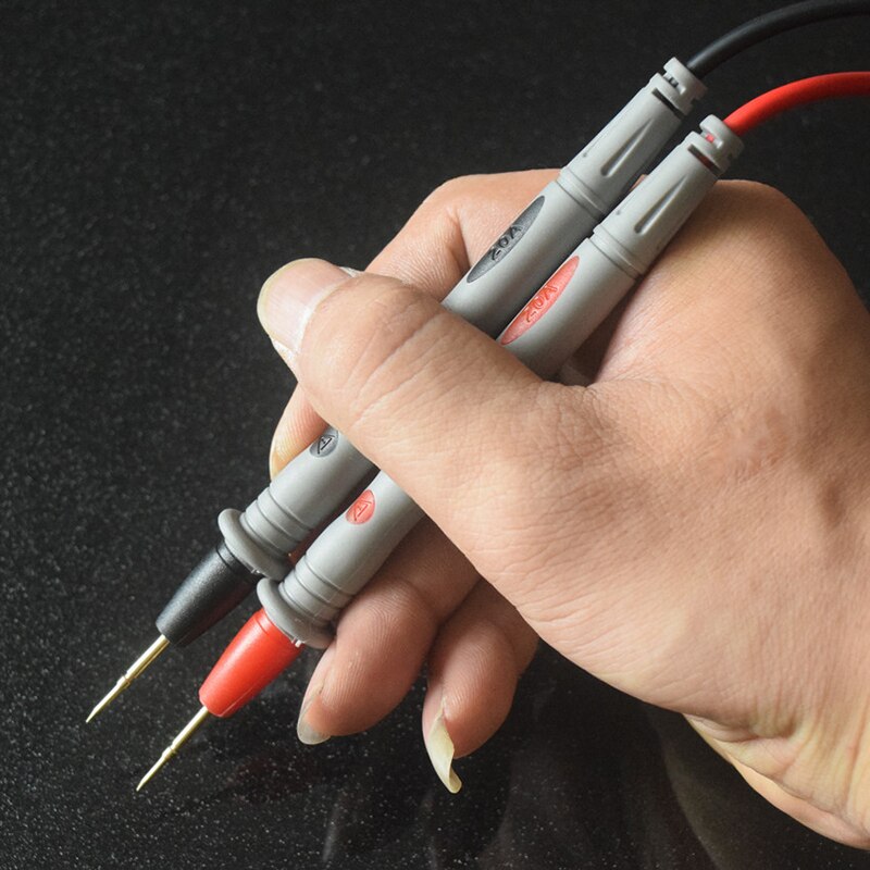 Digital multimeter 20a 1000v probe testkablar stift nål superspets multimeter tester ledning prob tråd penna kabel