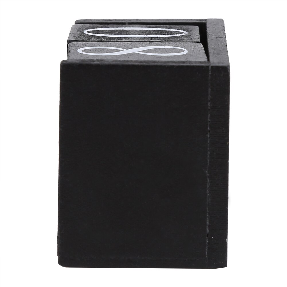 Vintage Wooden Table Desk Advent Calendar Desktop Wood Block Month Date Display Home Office Decoration