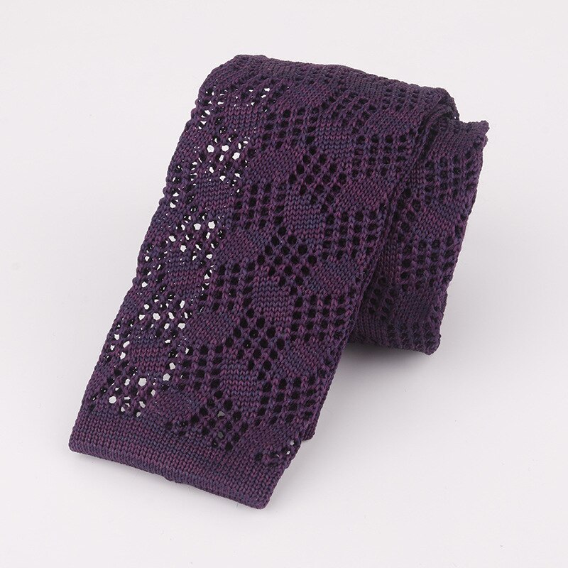 Mantieqingway de Cuello de punto lazos para hombre tejido de poliéster jacquard corbata de negocios casuales hombre de corbata