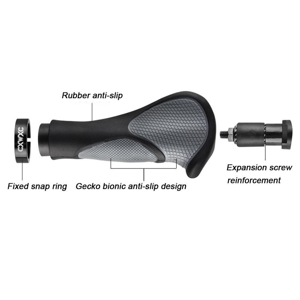 Polkupyörän kahvat kumiset ergonomiset luistamaton ohjaustangon kahvat mtb -polkupyörävuori -käsikäyttöiset mtb -kumikahvat pyörälle t#