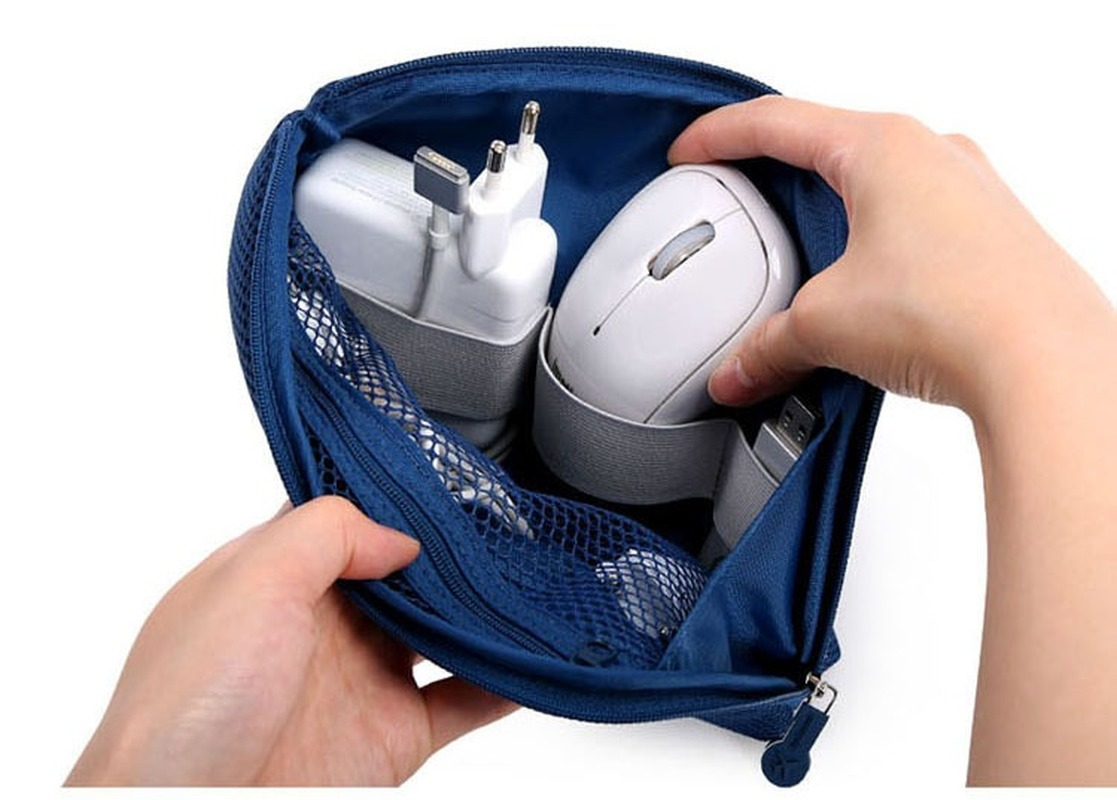 Business Digital Storage Bag Multi-function Power Supply Data Cable Charger Cosmetic Bag Portable Organizer Bag Travel Bag