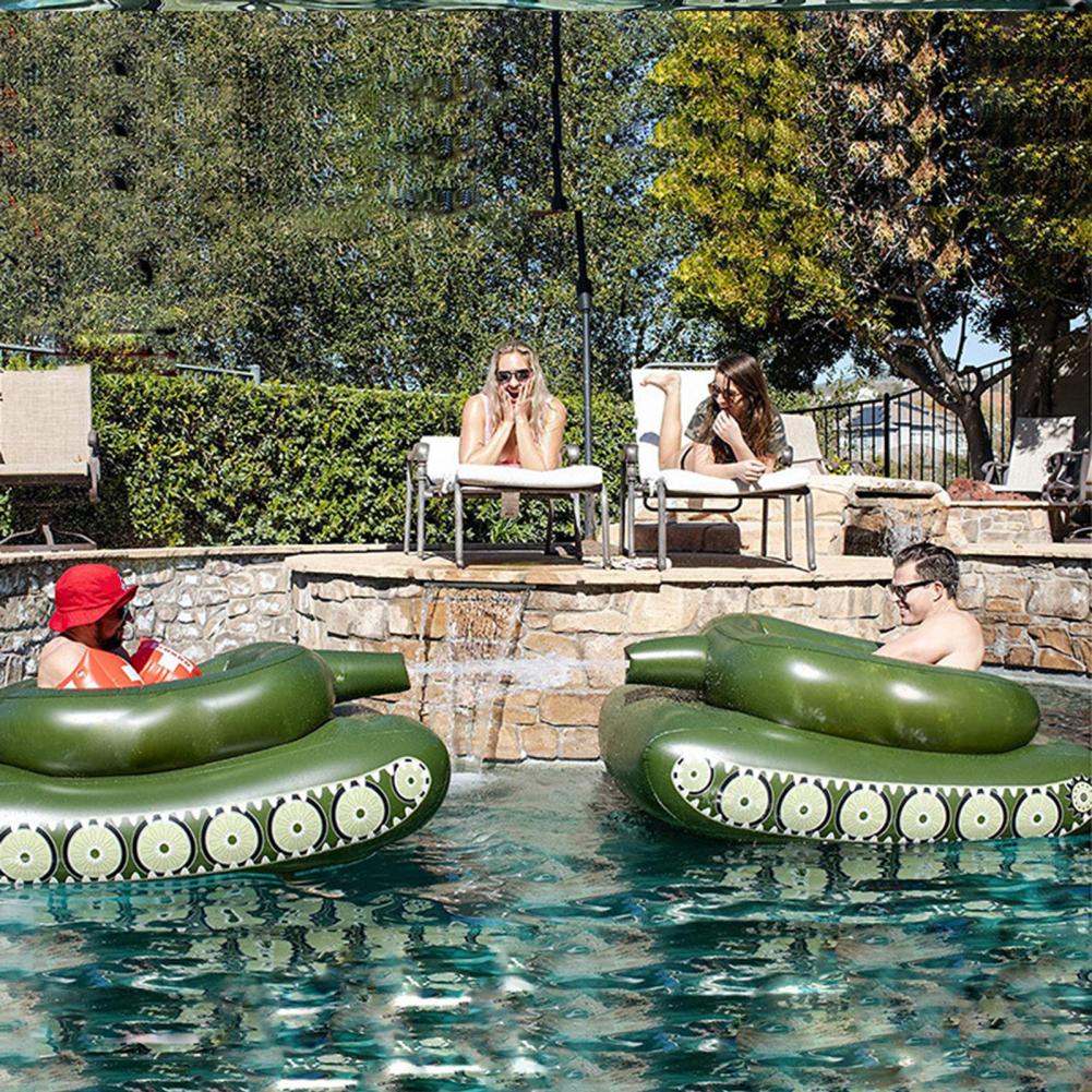 Summer inflatable tank adult pvc swimming pool water jet large and strong buoyancy floating bed outdoor swimming pool water toys