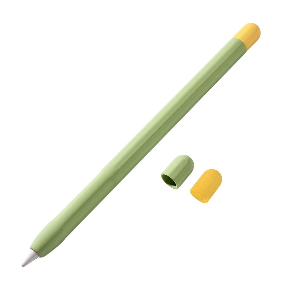 Beskyttelsesetui til æbleblyant 1 generation penpen stylus penpoint cover silikone beskyttelsesetui til æbleblyant 1 etui: Grøn