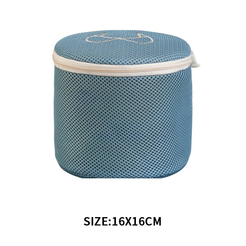 Waszak Wassen Ondergoed Wasmachine Zakken Draagbare Kleding Organizer Lingerie Sokken Beha Wasmand: 14x16cm round