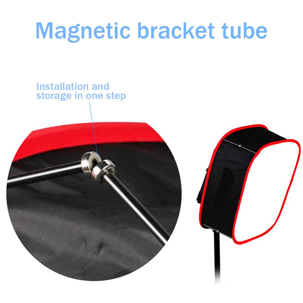 Portable LED Softbox 40x40cm Collapsible Softbox LED Light Panel Diffuse Light Room for Yongnuo YN600 YN900 Lighting Modifier