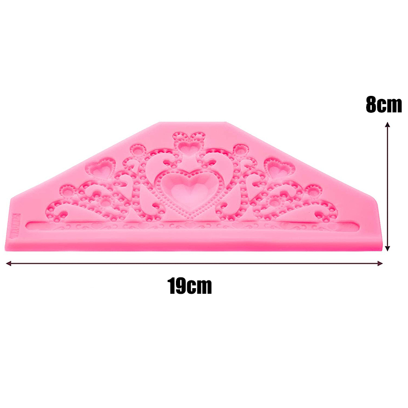 Crown Fondant Silicone Mould Princess Crown Heart Mould for Chocolate Pastry Cake Decorating Wedding Epoxy Polymer Clay Jewelry: 1PC-03