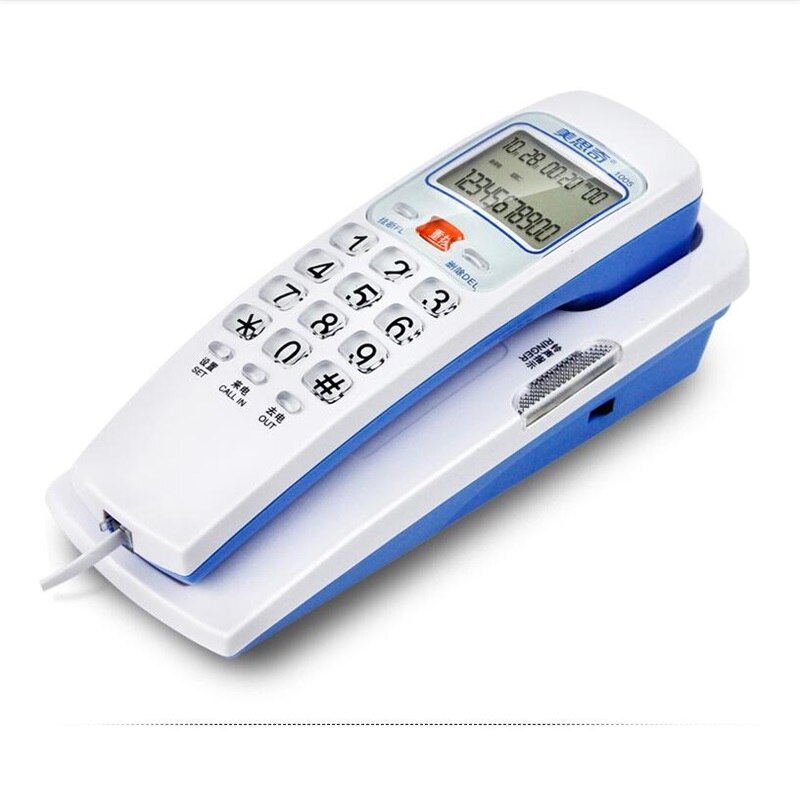 Wandmontage Wired Snoer Telefoon Desktop Telefoon Kantoor Vaste Home Vaste Telefoon Caller Id: 5