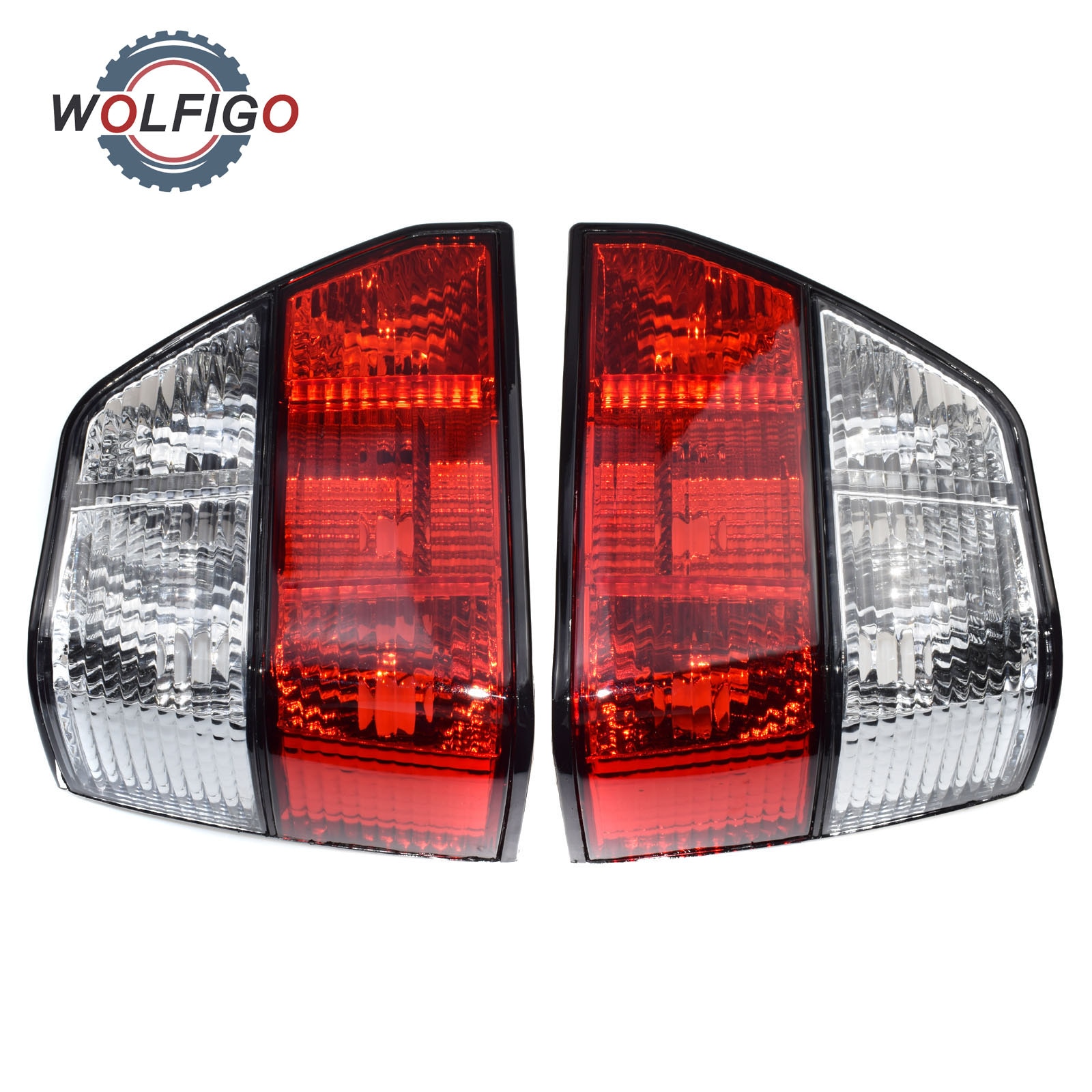 WOLFIGO 2 stks Links & Rechts Paar Achterlicht Staart Remlicht Behuizing Cover voor VW Golf MK2 1984-1992 191945111A 191945112