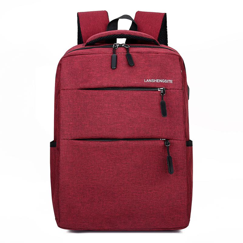 Mochila para mujer estilo oxford a la , mochila impermeable para escuela para adolescentes, mochila de viaje con carga, bolso de hombro femenino: Red