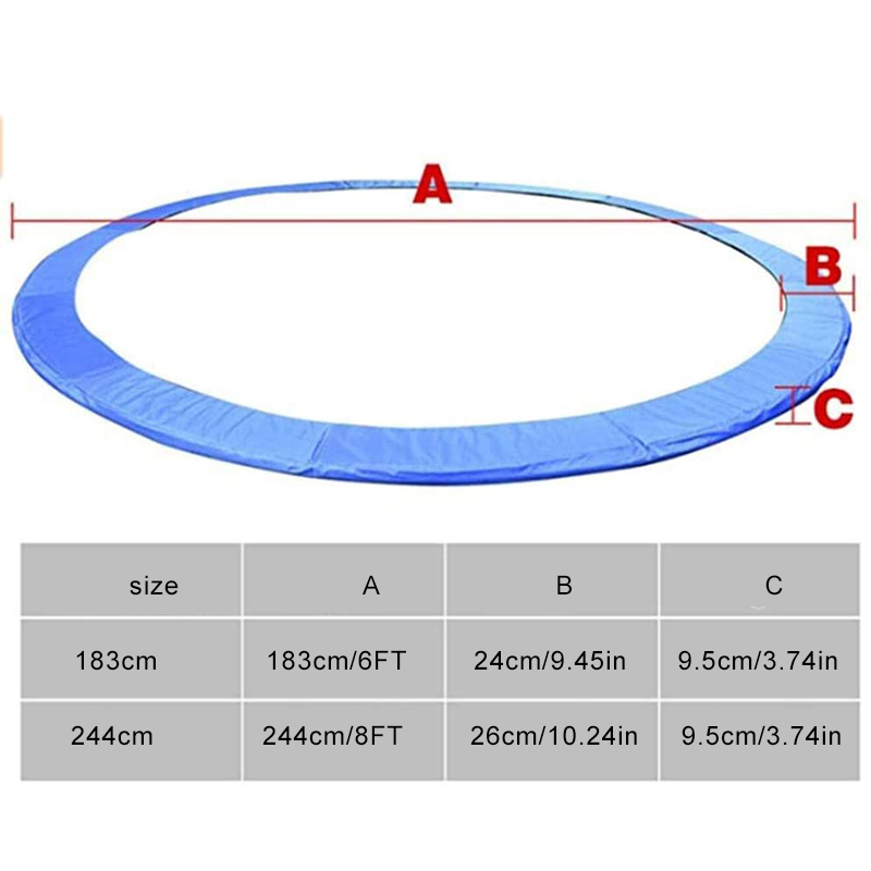 Trampoline Mat Trampoline Veiligheidsbehuizing Net Met Polen Trampoline Mat Vervanging 14 Ft