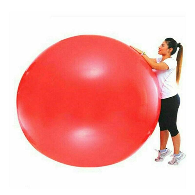 1 Pcs 72 Inch Rode Latex Ballonnen Opblaasbare Ronde Klimmen Ballon Speelgoed Bruiloft Decoratie Grote Ballon Verjaardagsfeestje Decoratie
