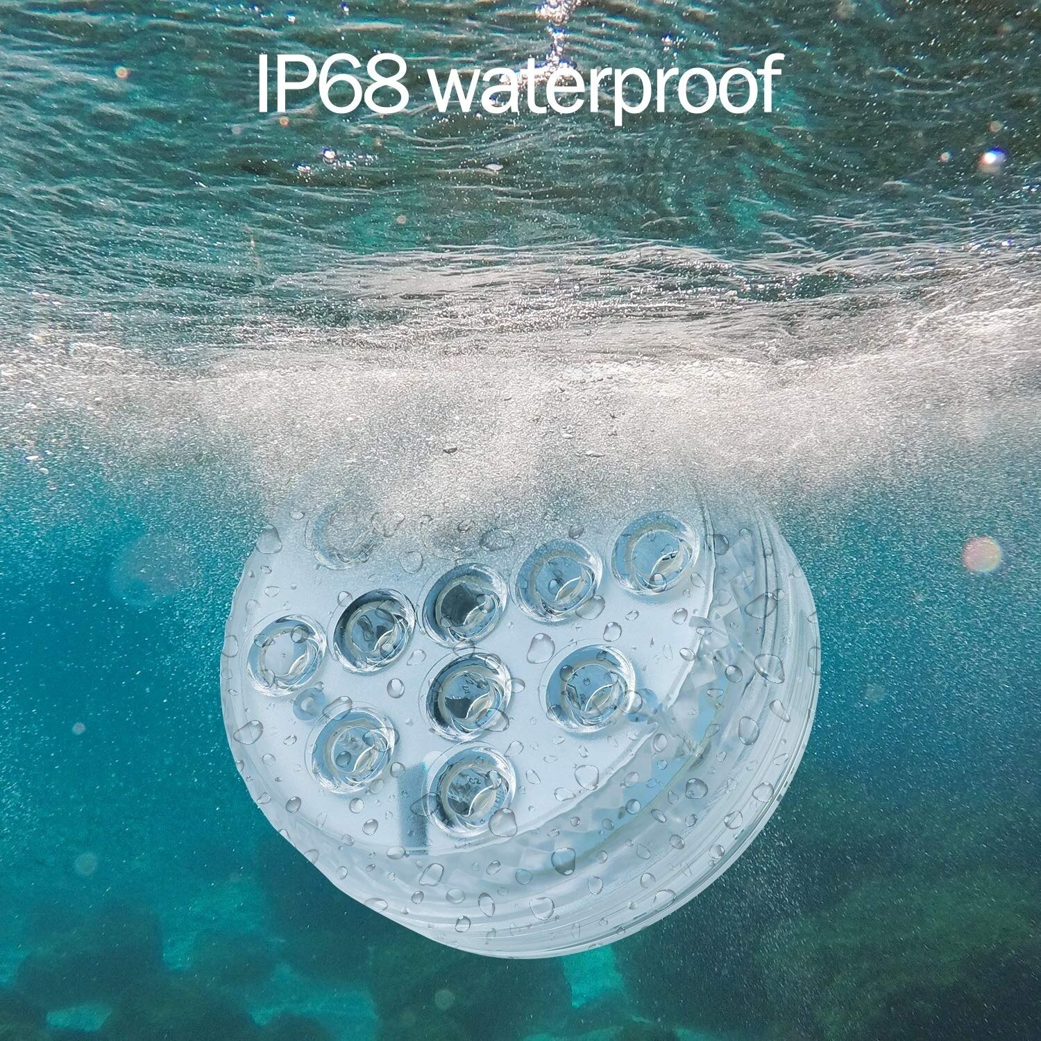 Submersible Led Lights with Remote Control, for Swimming Pool, Garden, Halloween, Fountain, Pond, Vase, Tub, Fish Tank,