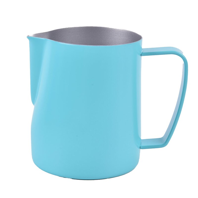 Milk Steaming & Frothing Pitcher Stainless Steel Non-Stick Milk Jug Pull Flower Cup For Coffee Cappuccino Latte Art: GN / 600ml