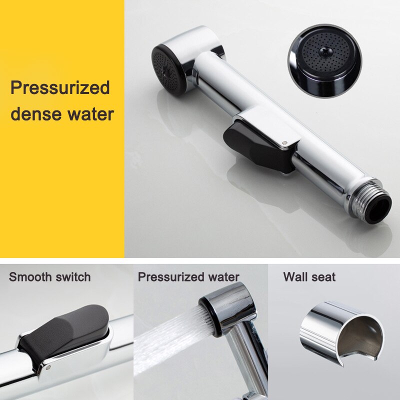 1pcs Hand-held Switch Clean Body Bidet Nozzle Spray Shower Head Toilet Kitchen Garden Flusher SNO88