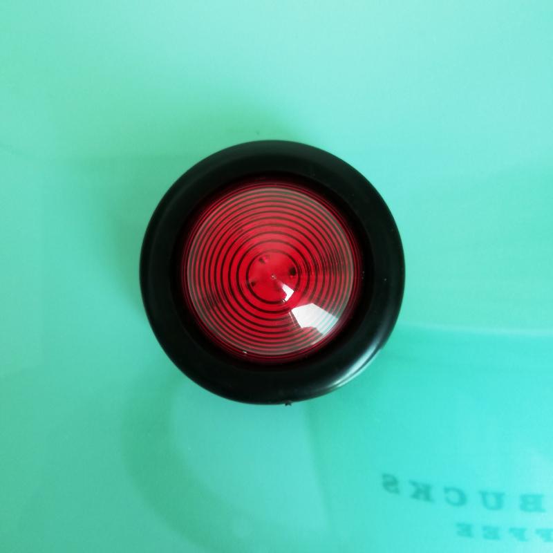 Luces LED de posición lateral para camión, luz de posición de 12V y 24V, luces de liquidación para remolque, caravana, RV, carga, coche, luz lateral, rojo, blanco y ámbar, 2 uds.: Rojo / 4.300 k