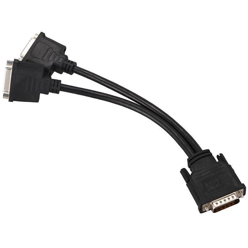 DMS-59 Male to 2 Dual Link DVI-I 24+5 Pin Splitter Adapter Cable