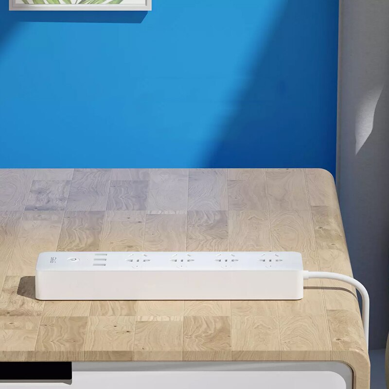 Youpin-regleta inteligente Gosund CP5, Control por voz WIFI, 4 enchufes, 3 USB, 18W, carga rápida, enchufes de extensión, funciona con la aplicación Mijia