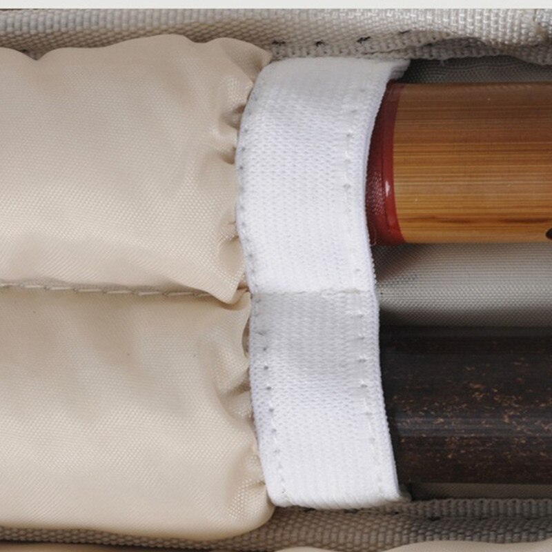 71cm bärbara tåliga bambu flöjtväska fodral mjuk gig vadderad lock box ryggsäck rymmer 4 st
