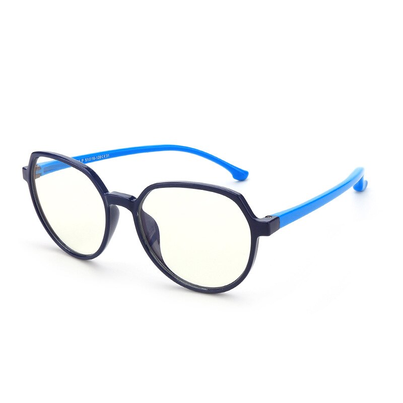 Silicona niños gafas niño niña miopía marcos para lentes recetados gafas transparentes niños gafas marco óptico: F