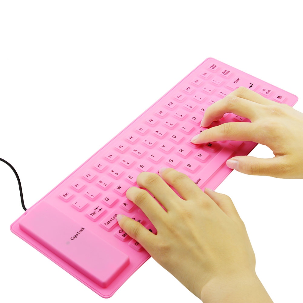 85 tasten Faltbare Tastatur Tragbare verdrahtet USB Stumm Silikon klapp Tastatur für Laptop/Computer