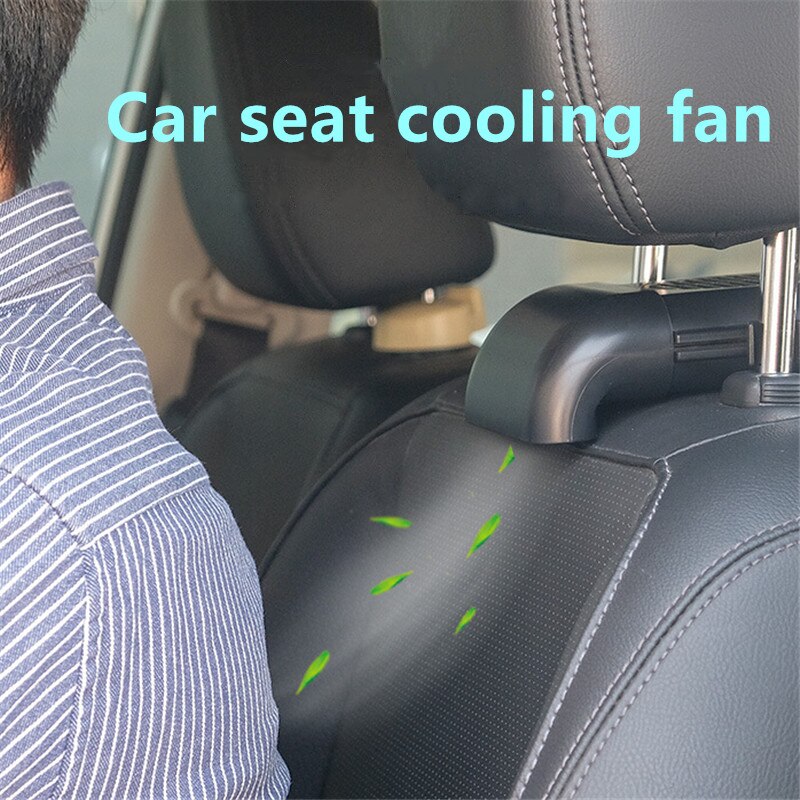 Portable Car Multi-function Air Cooler Powerful Quiet 3 Speed Backseat Cooling Fan