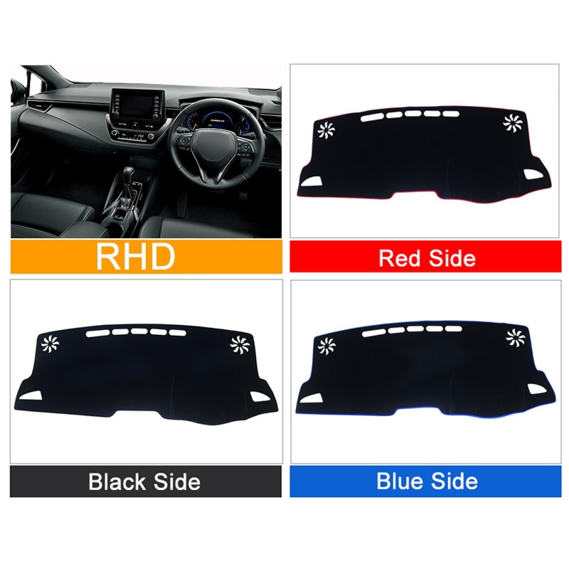 Voor Toyota Corolla Auto Dashboard Cover Dash Mat Zonnescherm Pad Instrument panel Tapijten Protector Anti-Uv Accessoires