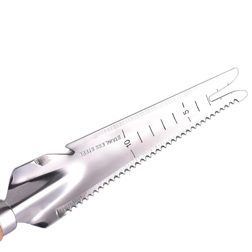 Escardador de jardín de acero inoxidable, de 19cm Dibber herramienta de mano, pala de deshierbe de jardinería con mango ergonómico para siembra y deshierbe