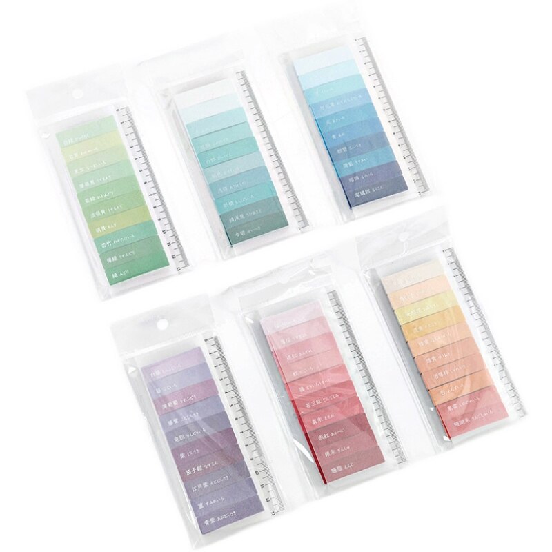 150Sheets Cute Rainbow Index Memo Pad Sticky Notes Paper Sticker Notepad Cute Self-Stick School Stationery Supplies