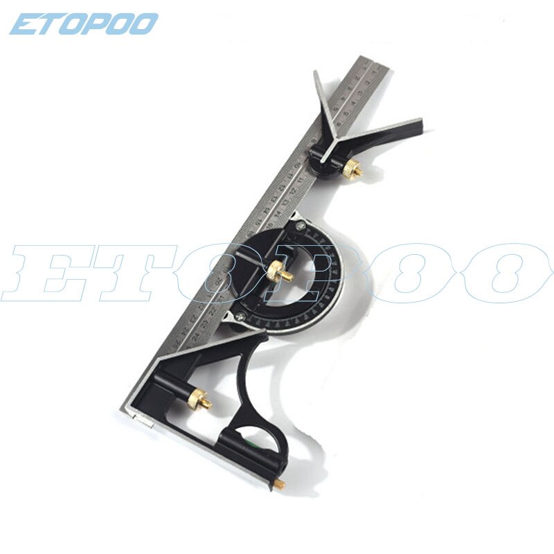 0-300mm carpenter tools Combination Square Angle Ruler Stainless Steel protractor Multi-function Measuring Tool