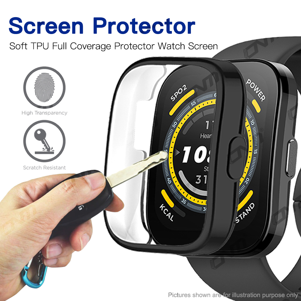 Custodia protettiva per schermo per Amazfit Bip 5 copertura completa paraurti custodia protettiva in TPU morbido per accessori Amazfit Bip5