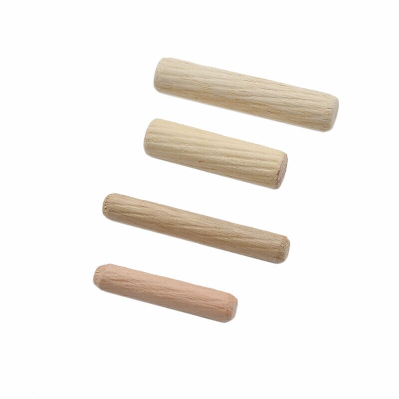 50 stücke M6/8/* 30/40mm Holz Dübel Schrank Schublade Runde Geriffelte Holz Handwerk Stifte stangen Gesetzt Möbel Montage holz dübel Stift