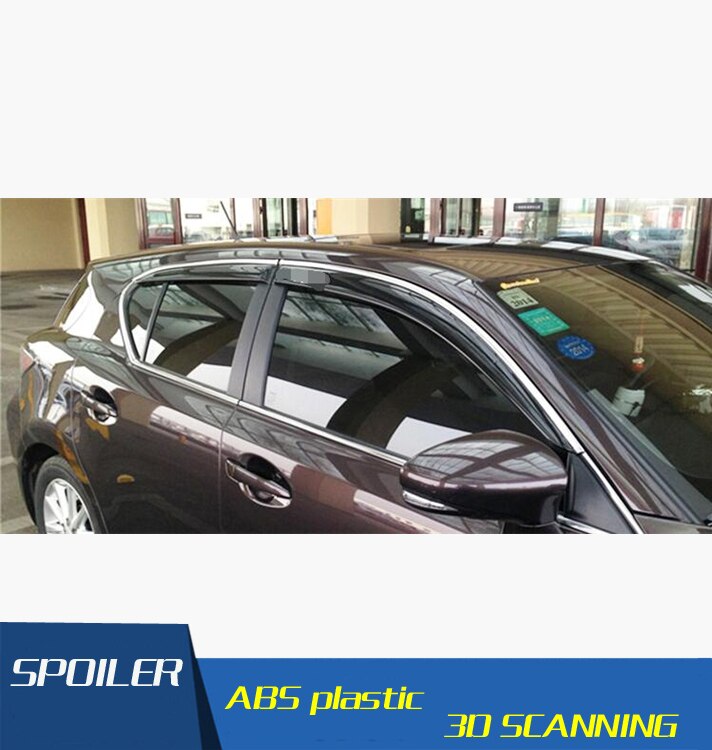 Voor CT200H lexus Plastic Window Visor Vent Shades Zon Regen Deflector Guard Voor CT200H lexus Auto Accessoires 4 stks/set