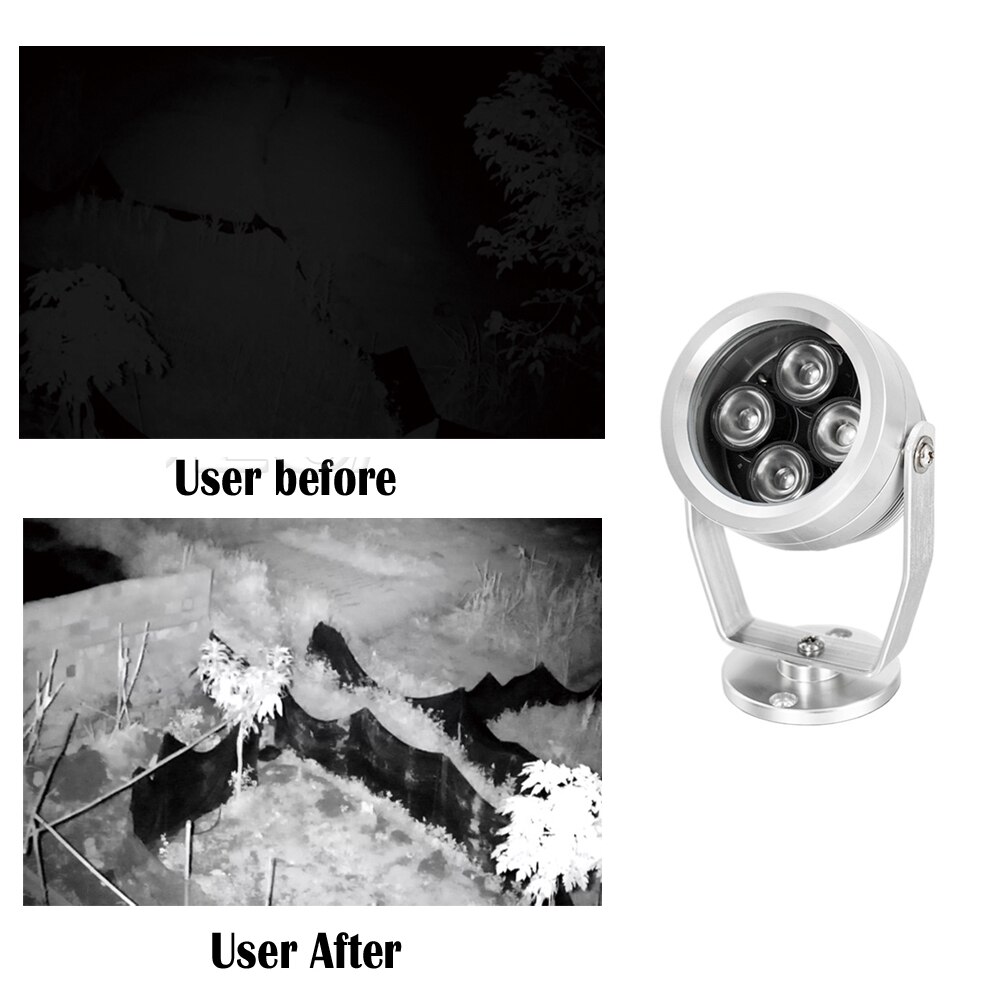 50M IR distance 940nm invisible CCTV Fill Light Infrared Illuminator 4pcs Array Led Waterproof Night Vision For CCTV Camera