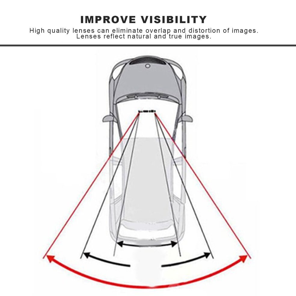 Universele auto achteruitkijkspiegel, groothoek achteruitkijkspiegel, auto binnenspiegel met pvc zuignap czc -100